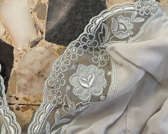 90年代 La Perla シルク レース ブラ スカイブルー ランジェリー