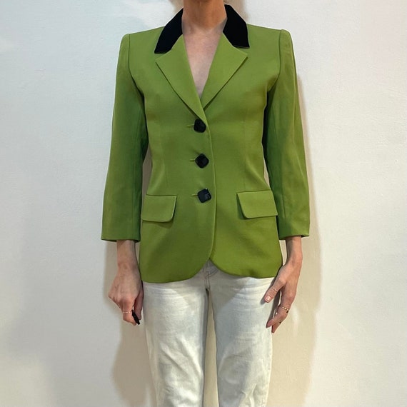 Yves Saint Laurent レディースファッション　ジャケットwool Jacket in Vichy Wool | Saint Laurent | YSL US