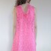 Vintage Elegant Pink Lace A-Line Birthday Dress Homecoming Dress cc4023