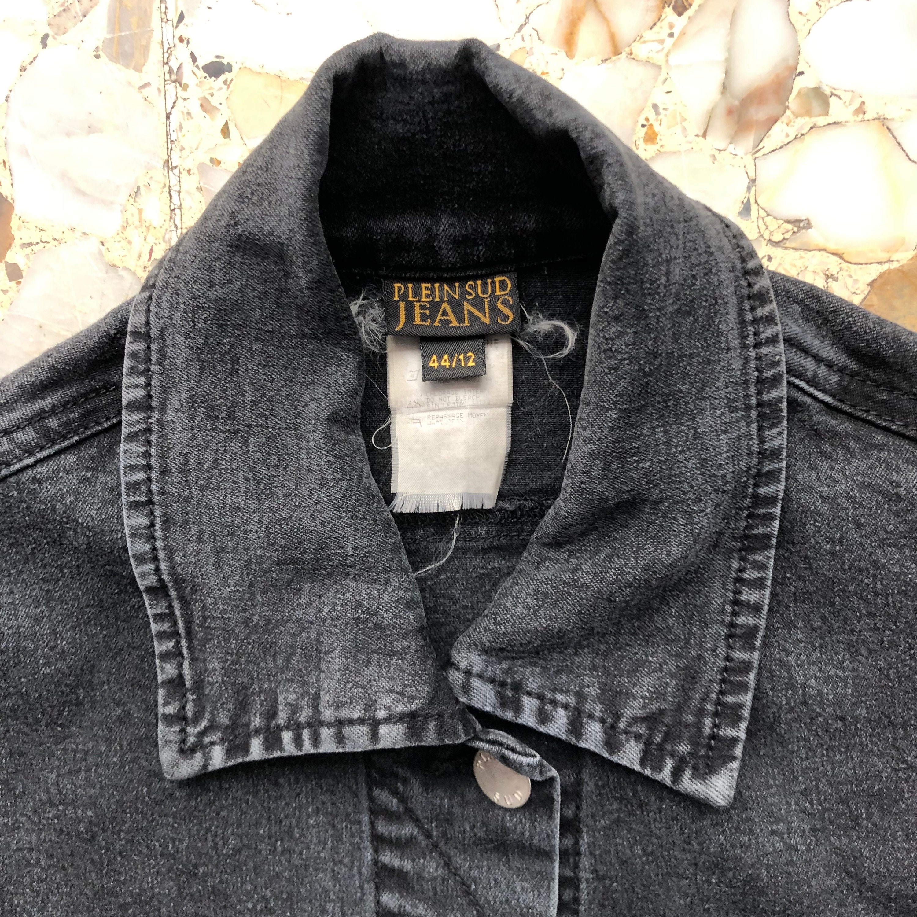 Y2K Plein Sud Corset Hook and Eye Vintage Denim Cropped