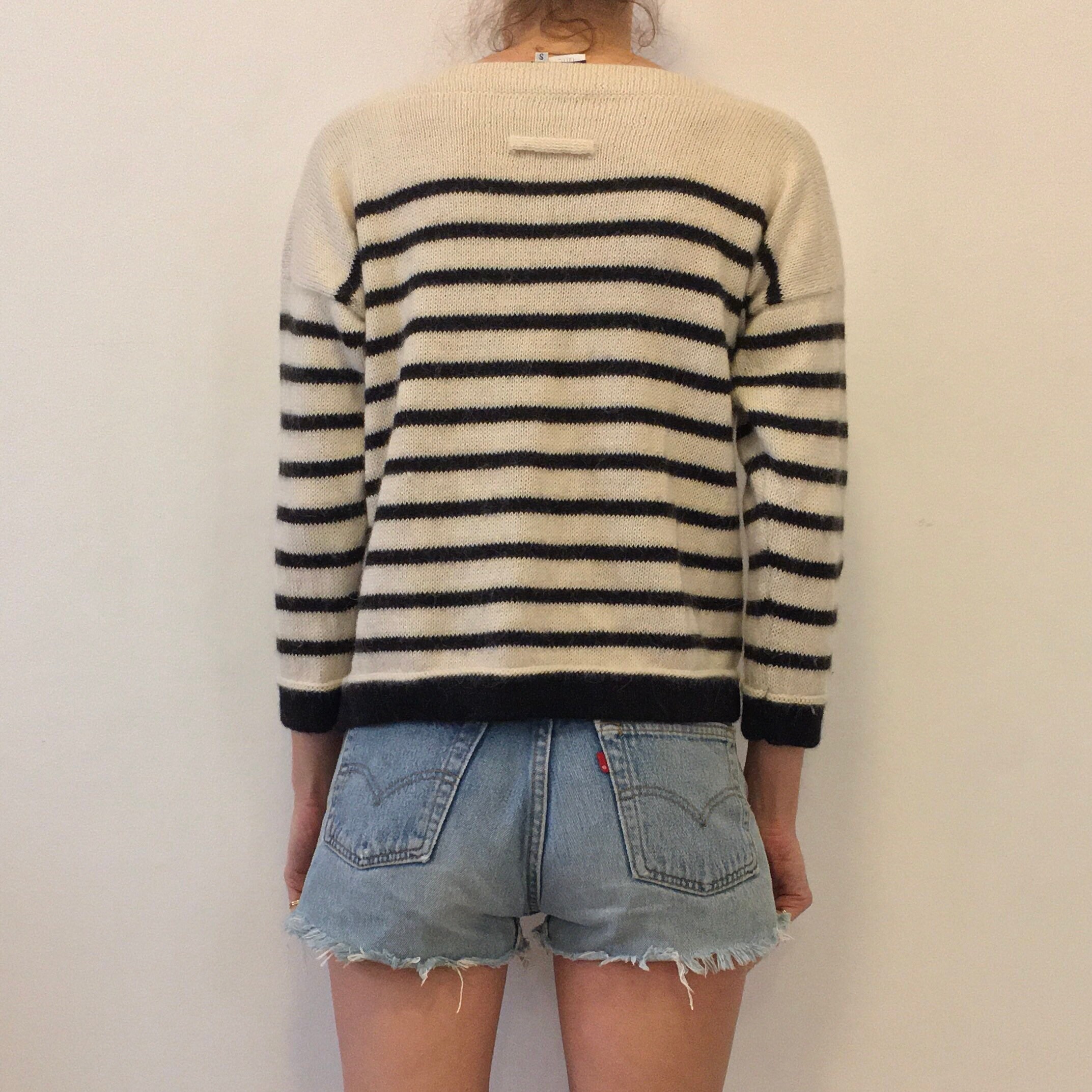90s Jean Paul Gaultier Alpaca Sailor Stripes Avant Garde Sweater