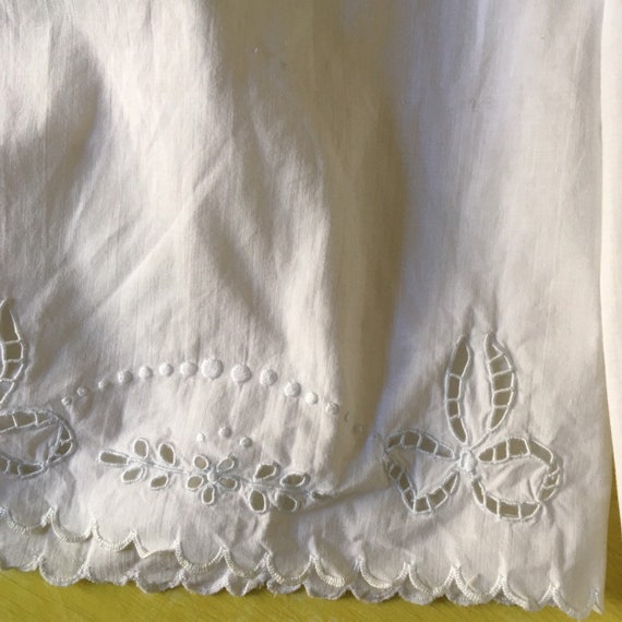 Victorian Bloomers Split Drawers White Cotton Wit… - image 7