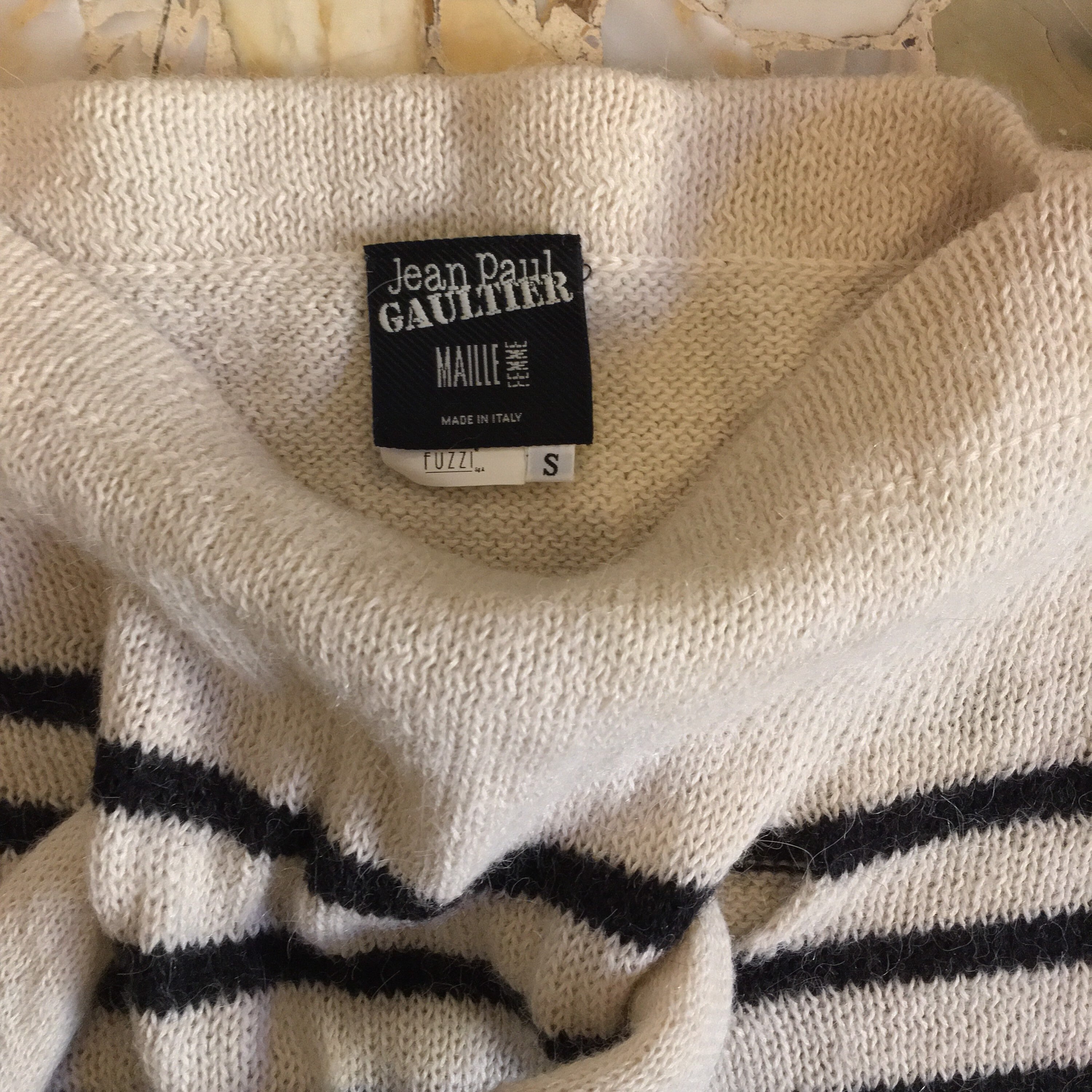 90s Jean Paul Gaultier Alpaca Sailor Stripes Avant Garde Sweater