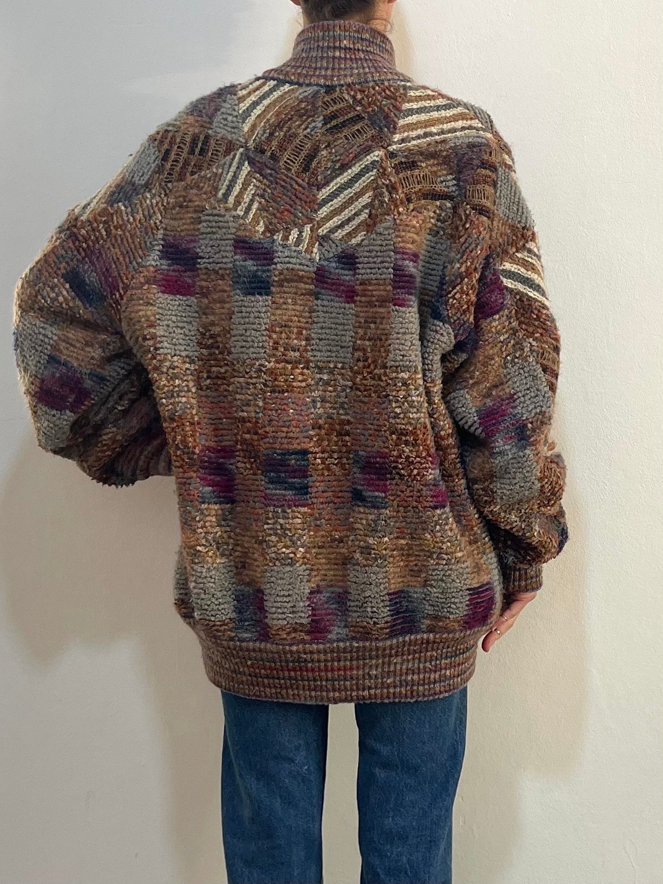 90s Missoni Patchwork Bomber Jacket Multi Color Amazing 90s Missoni Patchwork Bomber Jacket Multi Color Amazing