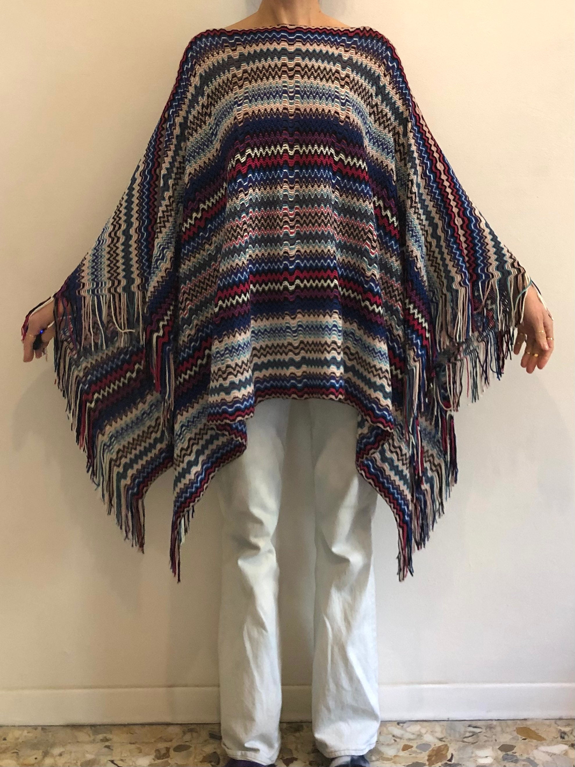 MISSONI ミッソーニ イタリア製 ウールポンチョ ケープ ジグザグ柄 il_fullxfull.4462260530_2pa6.jpg