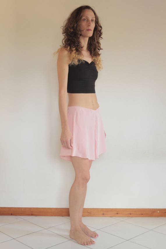 20s pink silk tap pants with delicate hand embroi… - image 2