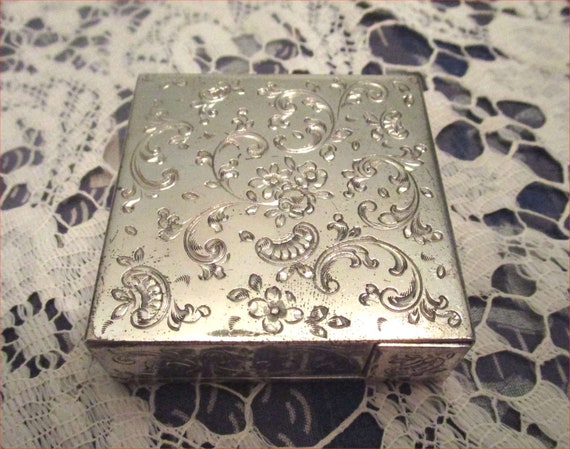 ITALIAN 800 SILVER Vintage Vanity & Perfume in Bo… - image 6