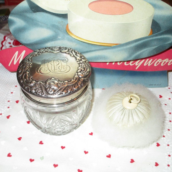 Powder Puff Container Etsy