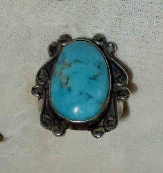 Beautiful Turquoise Native American NAVAJO Vintag… - image 1