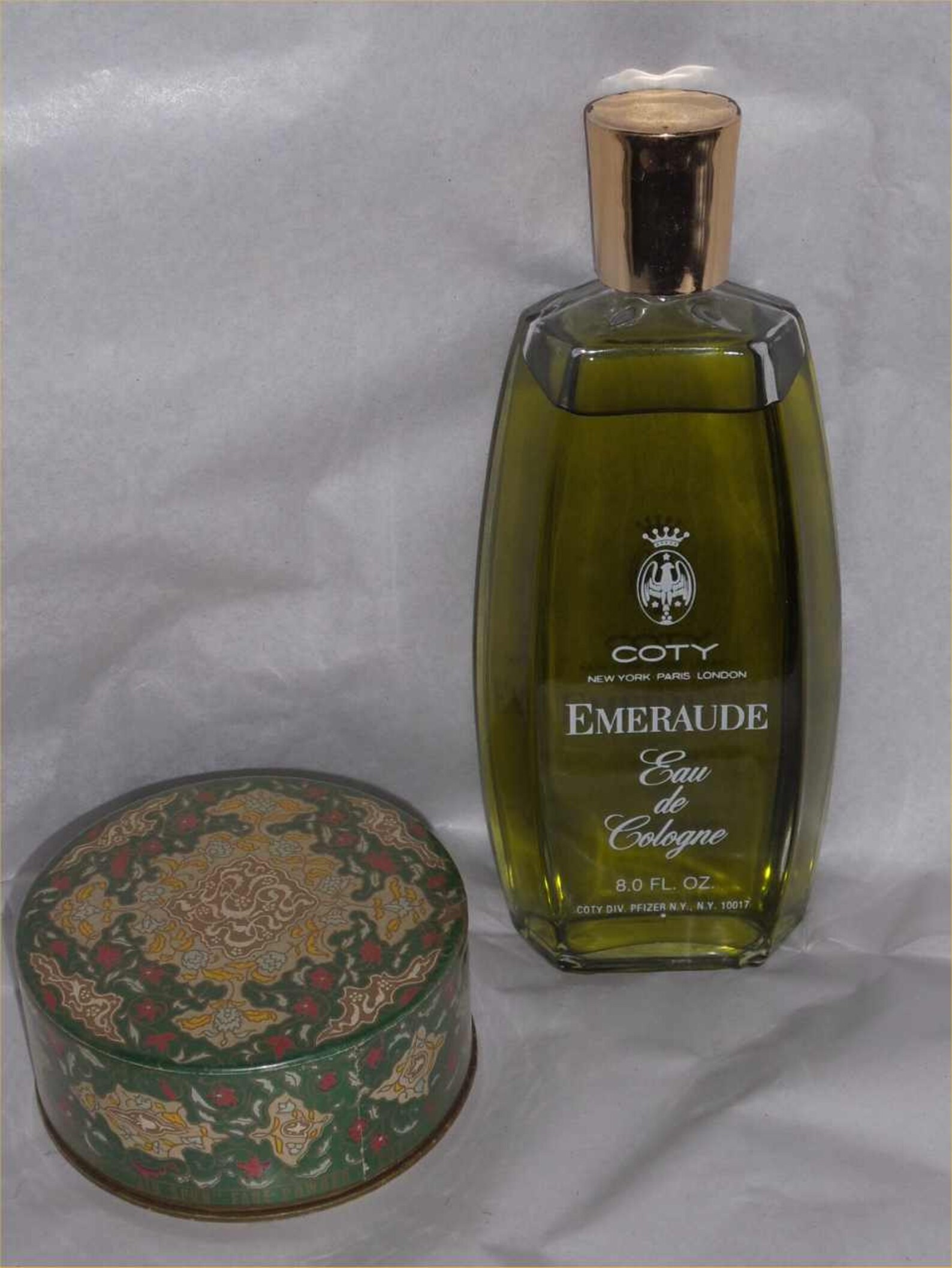 Sale Classic COTY EMERAUDE Perfume & Powder Set Vintage Etsy
