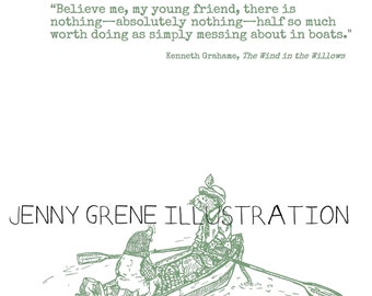 The Wind in the Willows by Kenneth Grahame - DIGITAL DOWNLOAD Green image