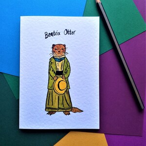 Beatrix Otter akwarela formatu A6 karta
