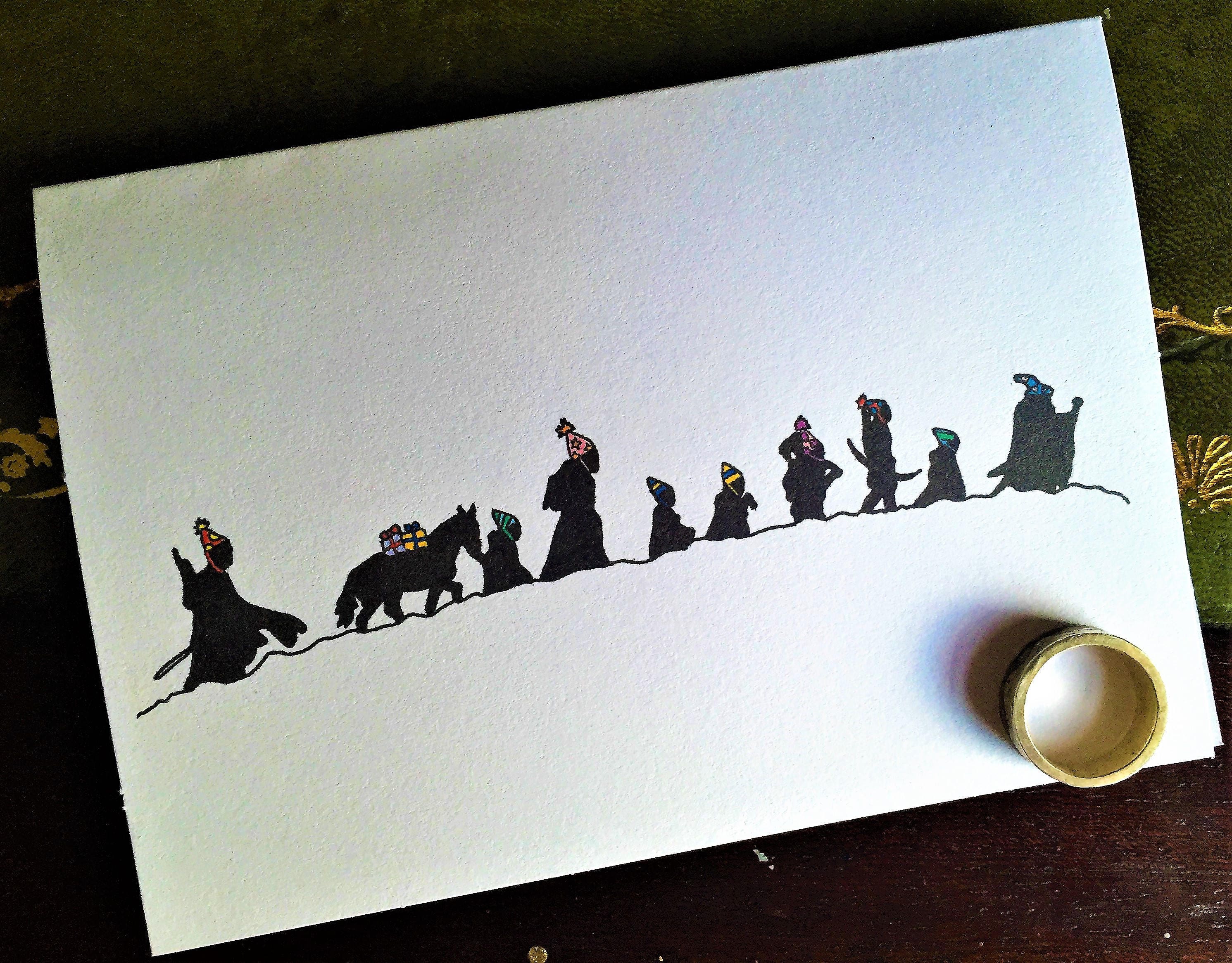 Herr der Ringe Geburtstagskarte A6 Größe Etsy