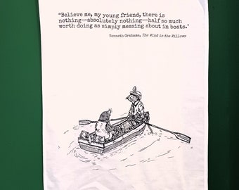 The Wind in the Willows by Kenneth Grahame - tea towel