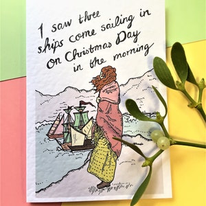 I Saw Three Ships card