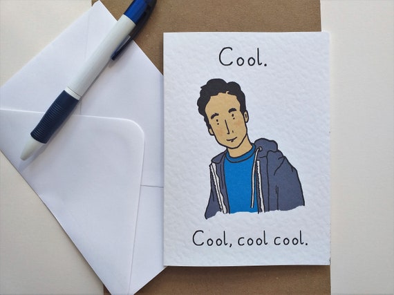 Community Abed Nadir Cool Cool Cool Cool Card A6 Size Etsy Community Abed Nadir Cool Cool Cool Cool Card A6 Size Etsy