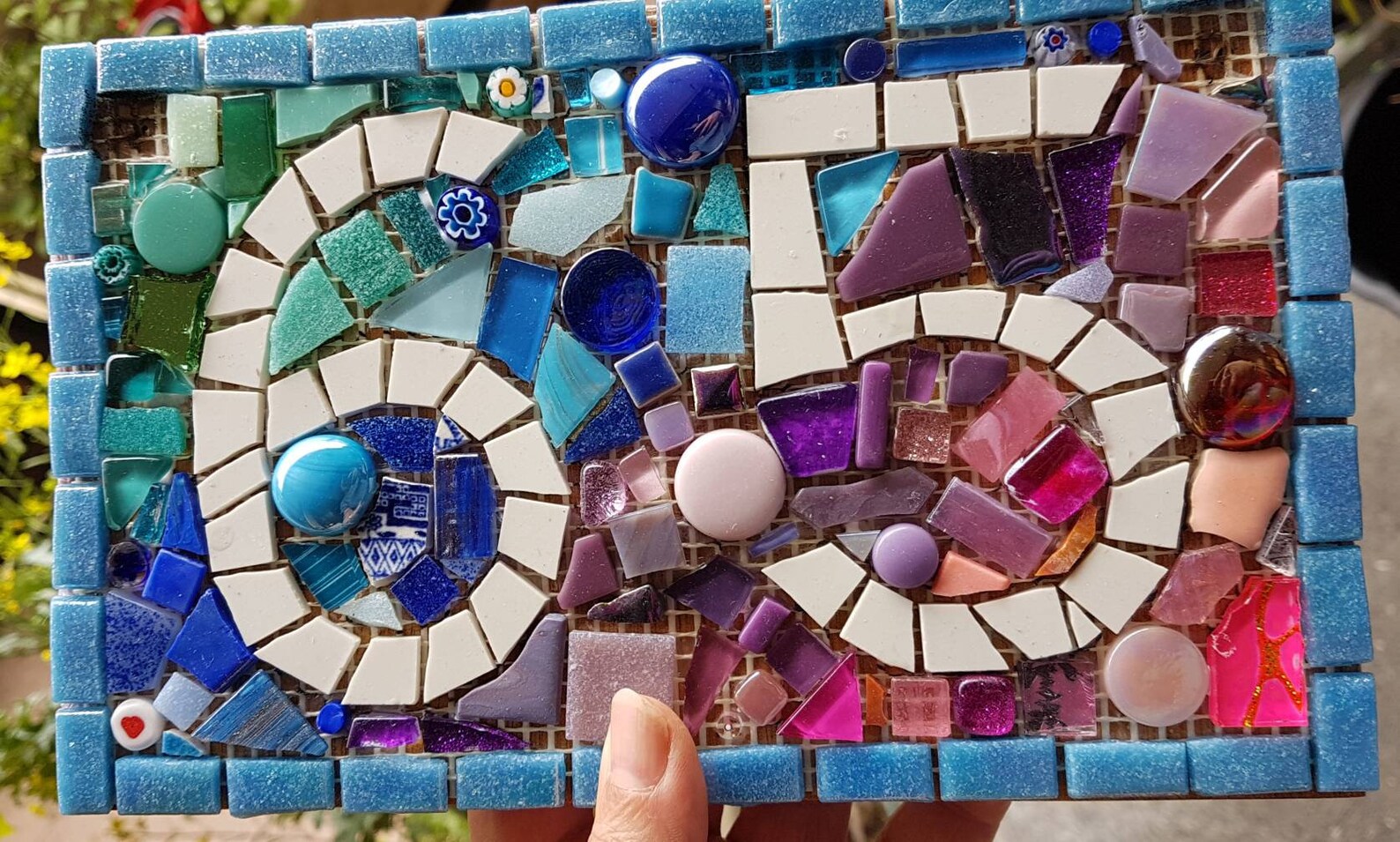 Mosaic Door Number Plaques rainbow Design Etsy UK
