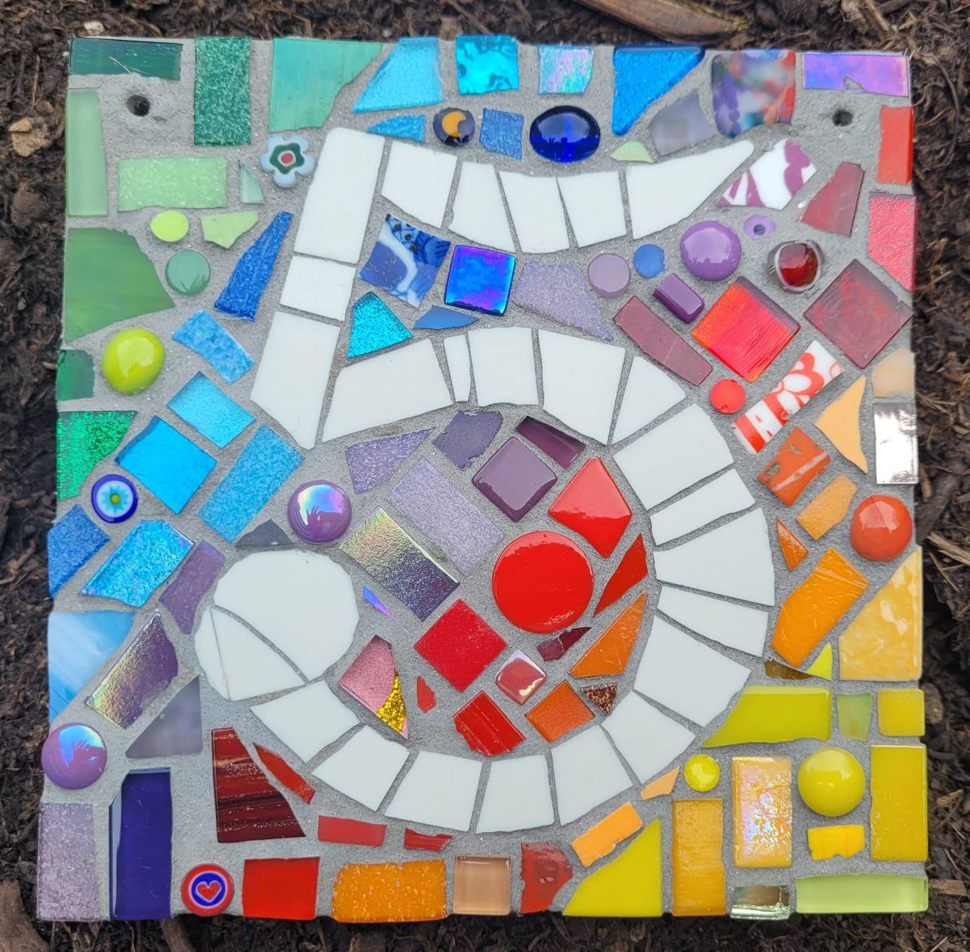 Rainbow Mosaic Door Number Plaques one Digit Etsy UK