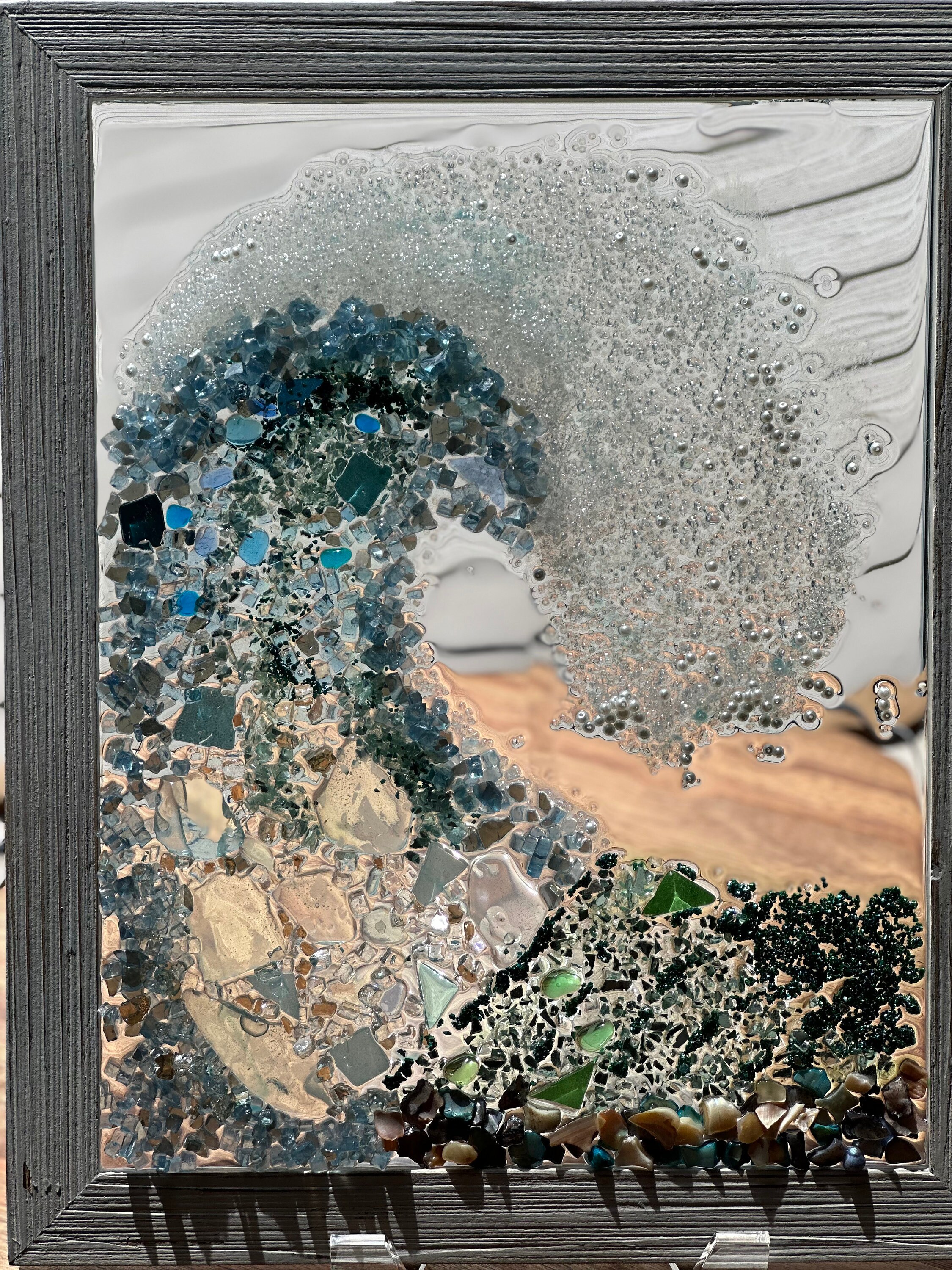 260 Best Crushed glass art ideas  glass art, sea glass art, crushed glass
