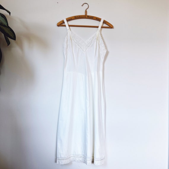 Vintage White Cotton Nightgown - XS - image 2