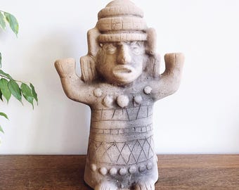 Vintage Mayan Style Mexican Candelabra