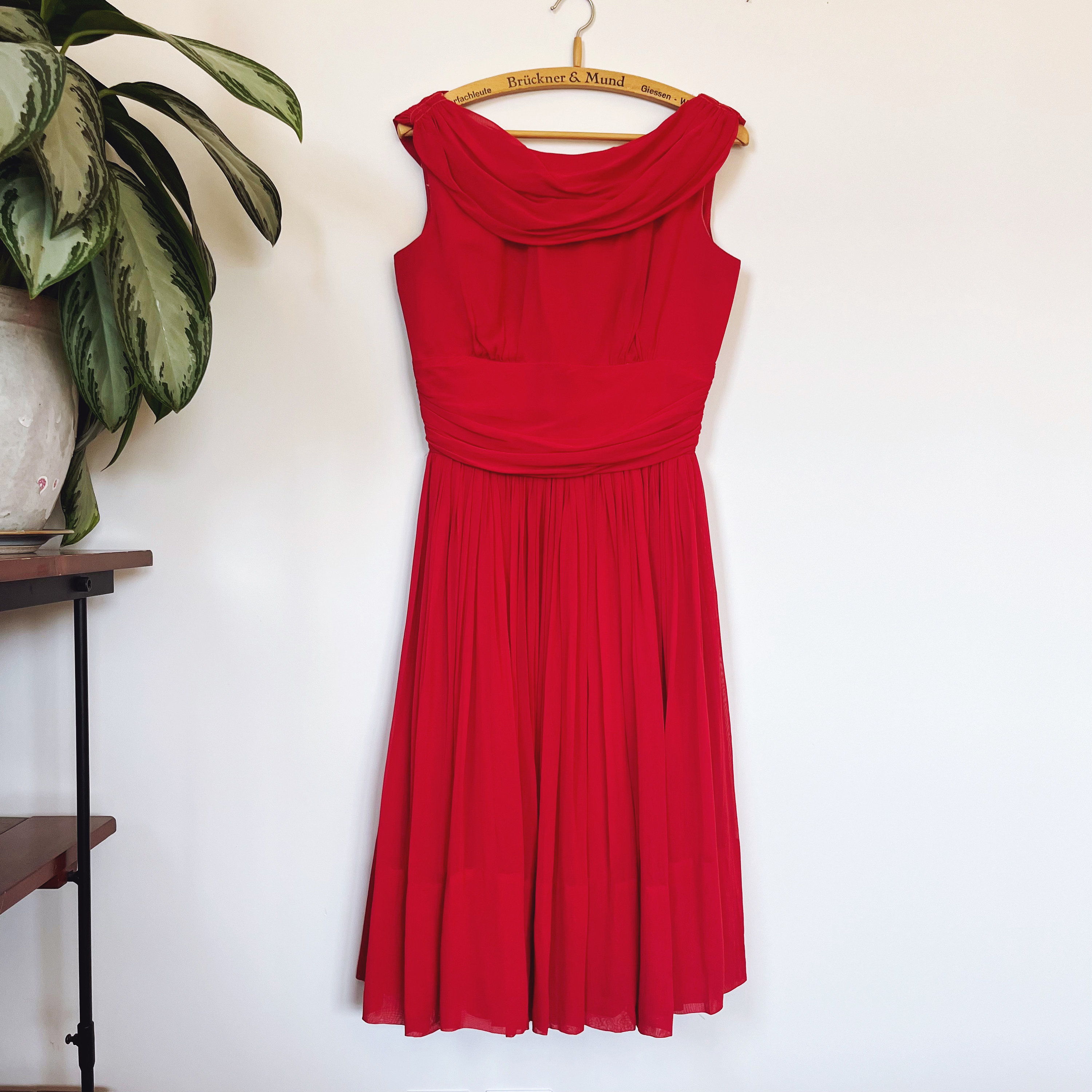 Vintage 1950s Red Party Dress
