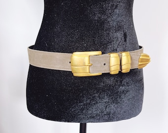Vintage 80s Escada Suede Leather Belt