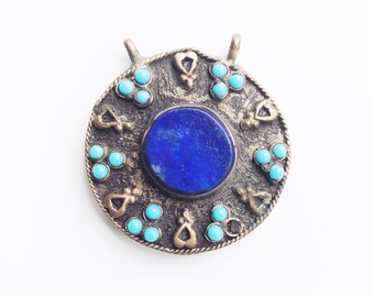 Vintage Afghan Lapis Lazuli Pendant