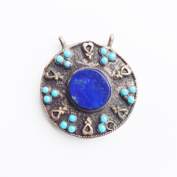 Vintage Afghan Lapis Lazuli Pendant