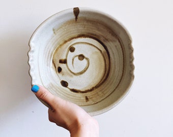 Vintage Ceramic Pottery Studio Art Bowl
