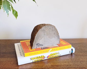 Vintage Texan Carved Rock Bookend