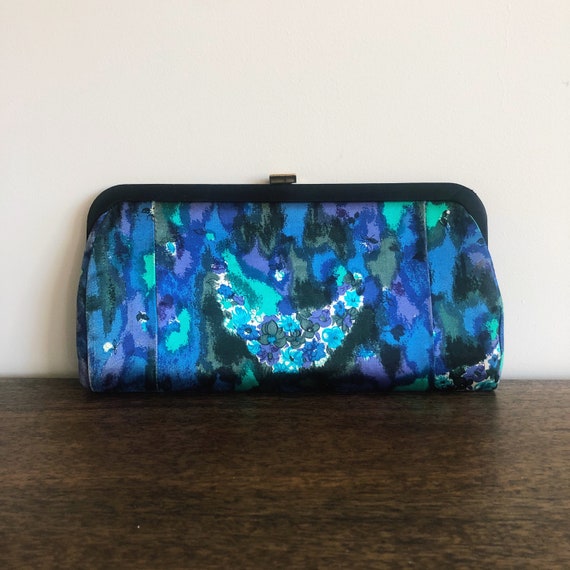 1960s Satin “Watercolor” Clutch