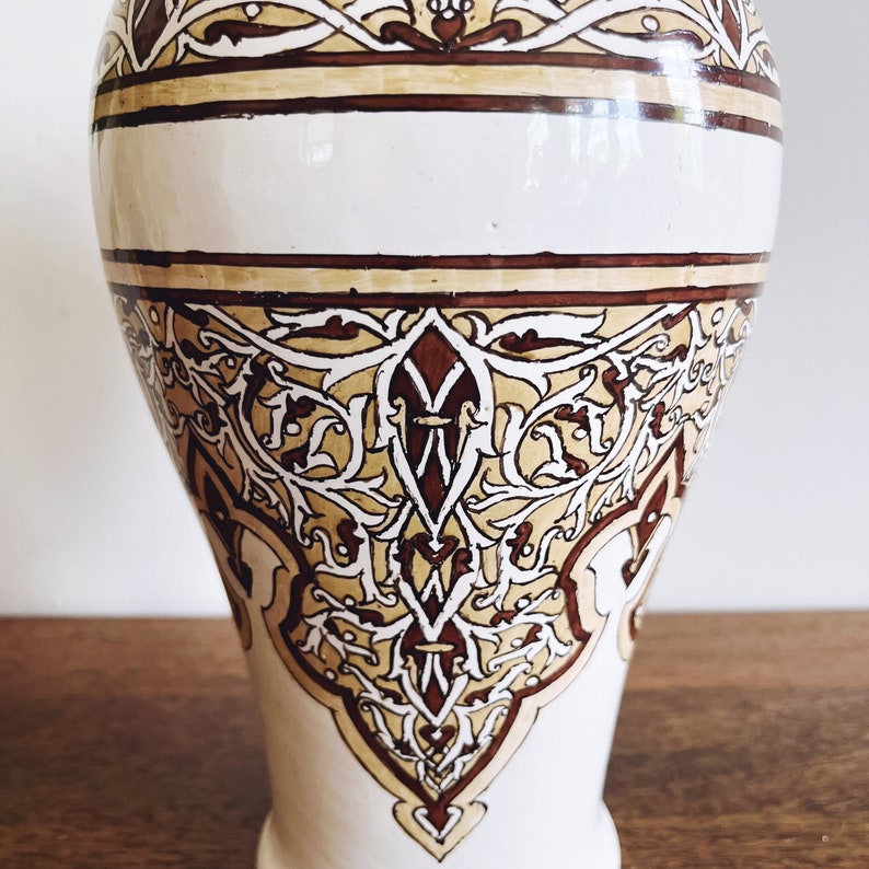 Vintage Egyptian Sornaga Ceramic Pottery Vase image 3