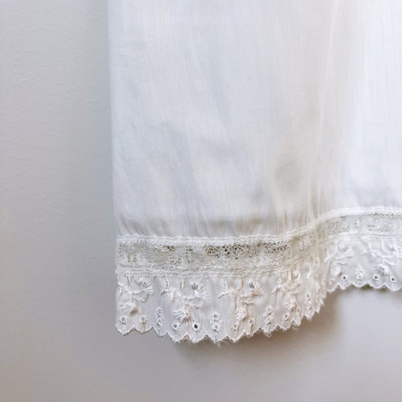 Vintage White Cotton Nightgown - XS - image 4