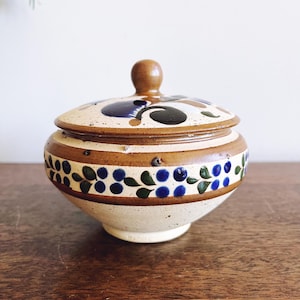 Vintage Mexican Tonala Pottery Jar