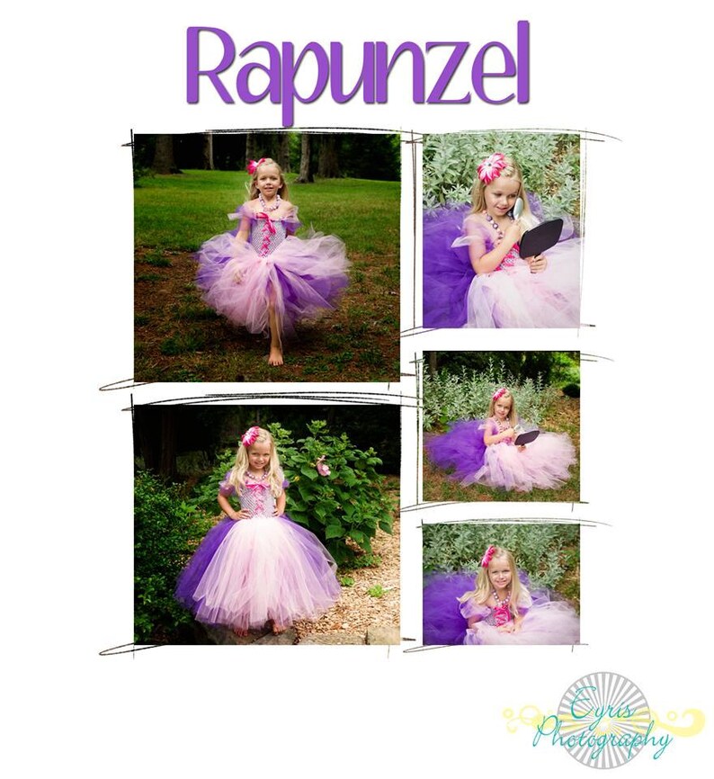 rapunzel dress and hair