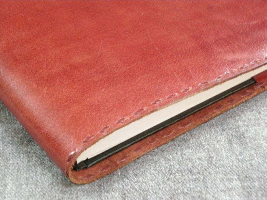Handmade Vintage Leather A4 slipcover with A4 LINED Notepad Etsy