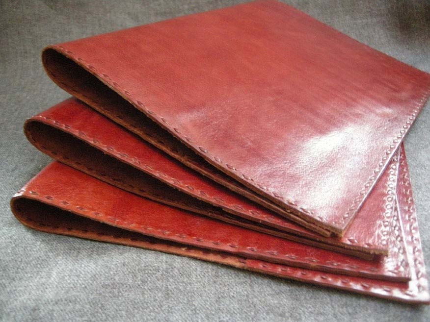 Handmade Vintage Leather A4 slipcover with A4 LINED Notepad Etsy
