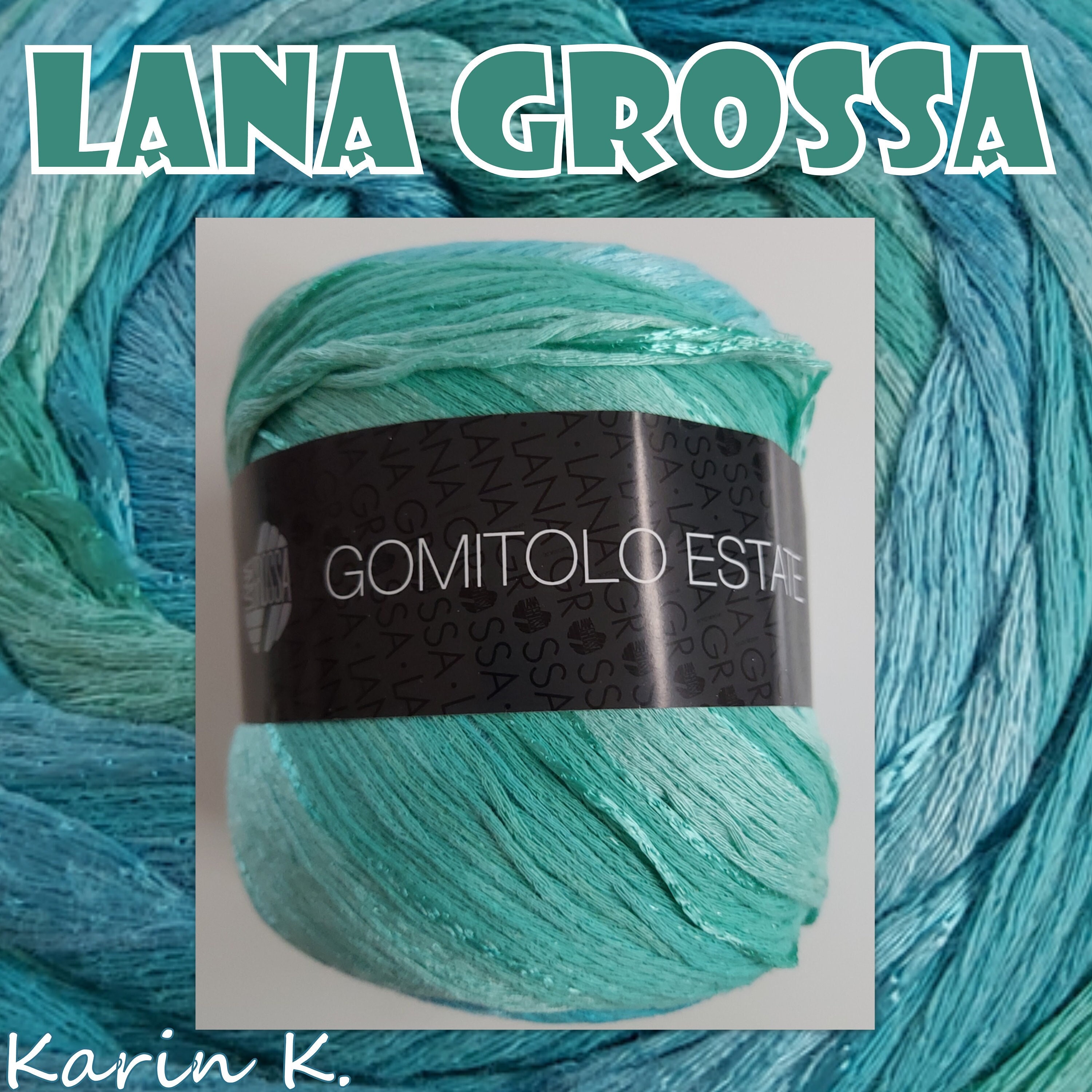200 gr grosse pelote laine vert turquoise Lana Grossa : Toutes en