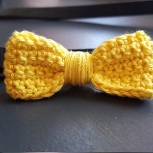 Yellow Dog Collar Bow- Small