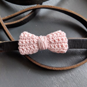 Dog Collar Bow- Light Pink