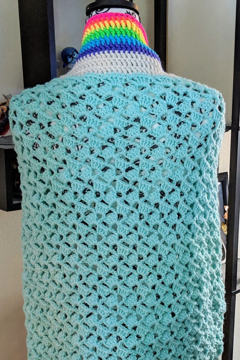 Crochet Drunken Granny Shrug Pattern Sweater Cardigan Wrap - Etsy UK