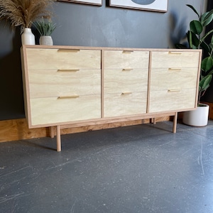 Available! Mid Century Modern Oak Dresser / Credenza