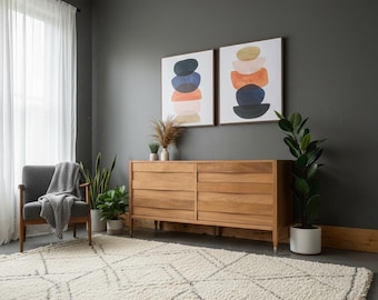SOLD ** 6 Drawer Mid Century Dresser