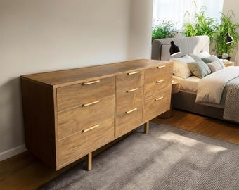 Available! Mid Century Modern Oak Dresser / Credenza - Etsy