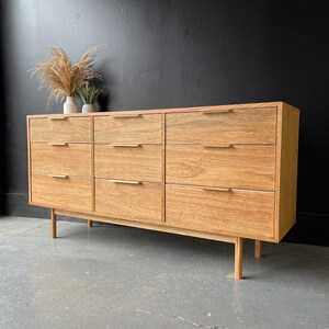 Available! Mid Century Modern Oak Dresser / Credenza