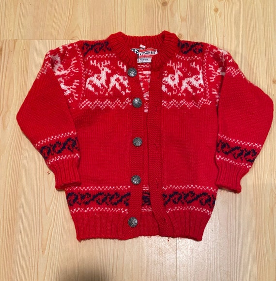 Norwegian Child Kid Sweater VOSSKNIT Vintage 100%