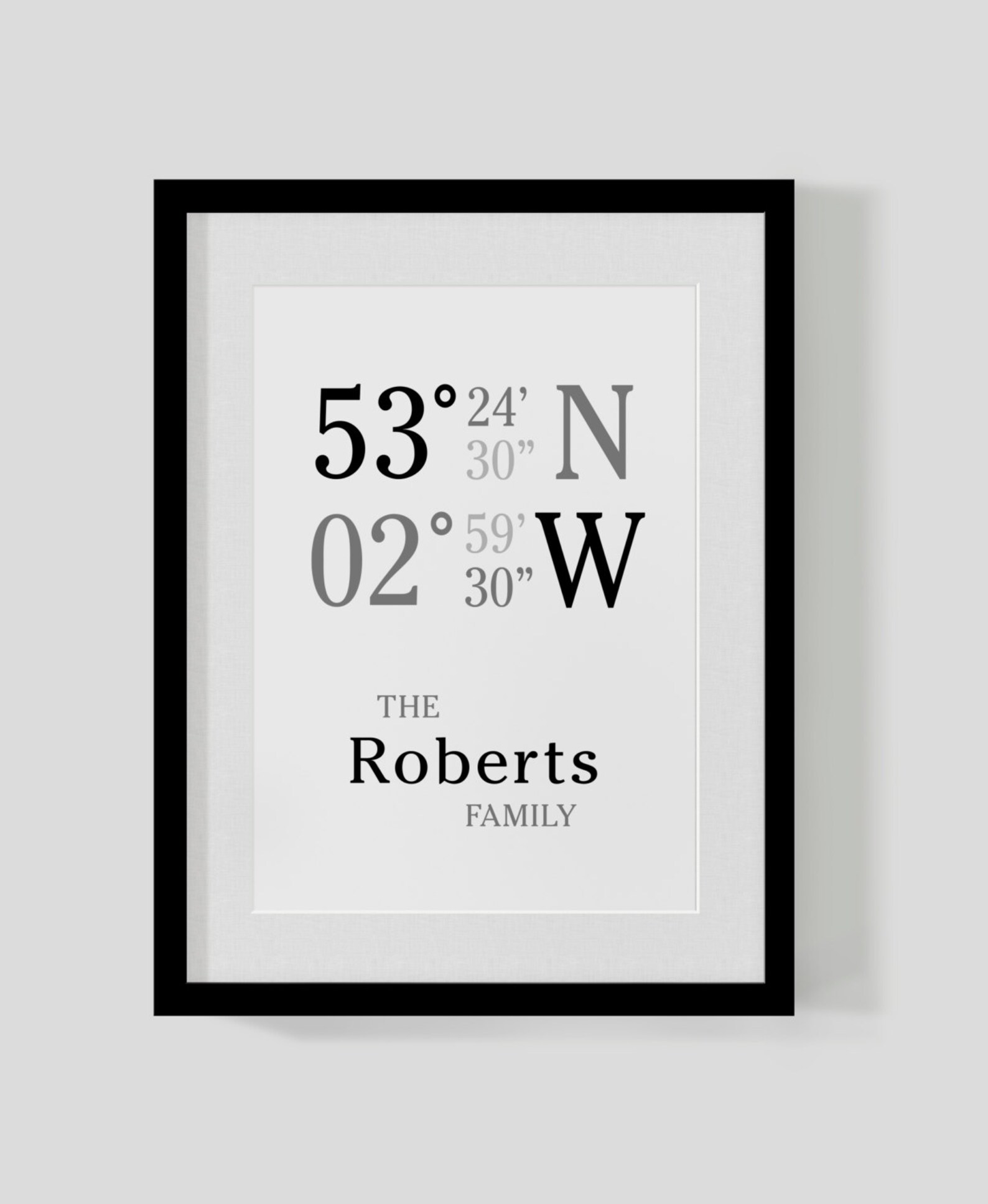 Personalised Family Name Location Print / Poster custom - Etsy