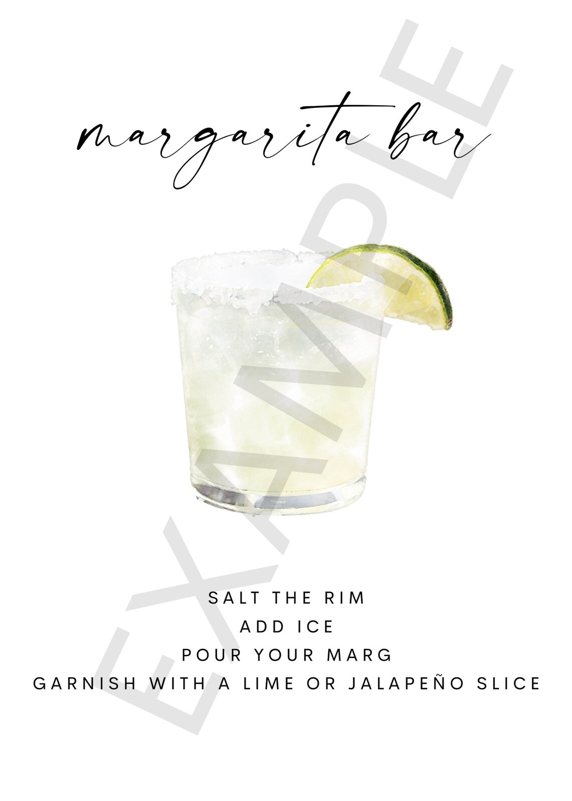 Margarita Bar Sign - Digital Download - Etsy