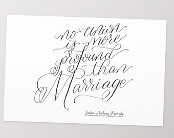 Justice Kennedy Quote LGBTQIA+ Wedding Card
